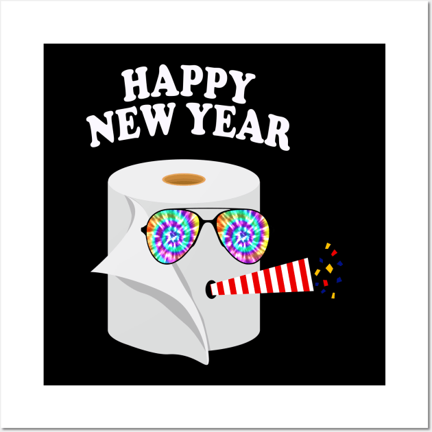 Funny Happy New Year 2021 Gift Wall Art by JPDesigns